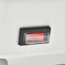 Stufa Elettrica da Parete 56x18,5x11,5 cm con Telecomando Bianco