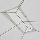 Gazebo in Tessuto PE con Zanzariera Bianco 4x3m 