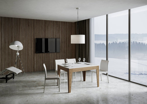 sconto Tavolo Allungabile 120-180x90x77 cm Cico Mix Bianco Frassino