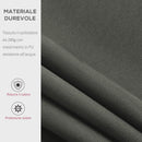 Tenda da Sole Avvolgibile a Parete 3,5x2,5m in Alluminio e Poliestre Grigia