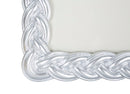 Cornice Ropy 19,3x2x24,5 cm in Poliresina e Vetro Argento