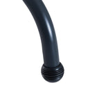 Dondolo da Giardino 2 Posti con Tettuccio Parasole e Vassoio Porta Bevande in Acciaio Beige 