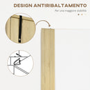 Mobile Bagno 4 ante 2 Ripiani 53x33,5x195,7 cm in Truciolato Bianco