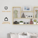 Mensola 4 Ripiani 100x15x60 cm in Legno Truciolato