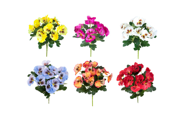 Set 6 Cespugli di Viole Assortiti H 32 cm prezzo