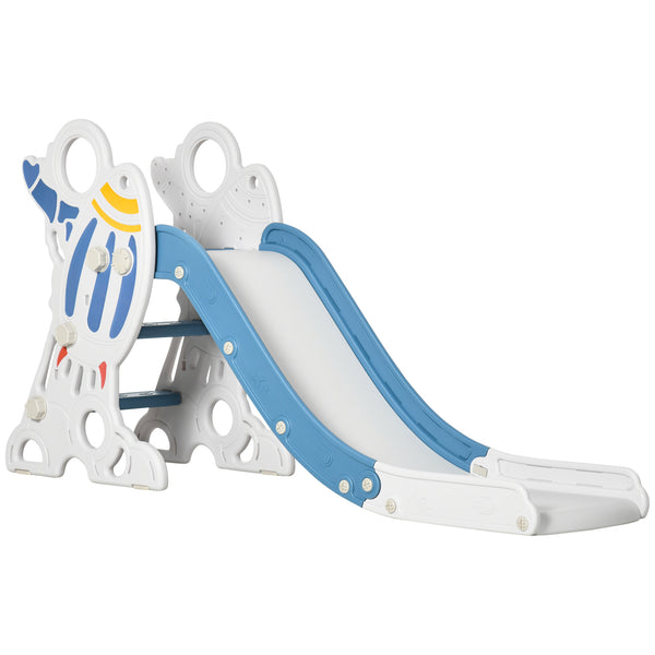 Scivolo per Bambini 157x46,5x80 cm in Plastica Bianco e Blu acquista