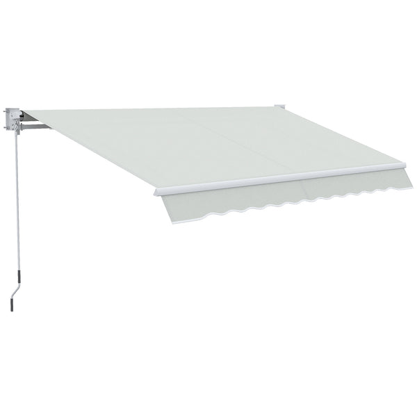 Tenda da Sole Avvolgibile a Parete 200x250 cm in Alluminio e Poliestere Crema acquista