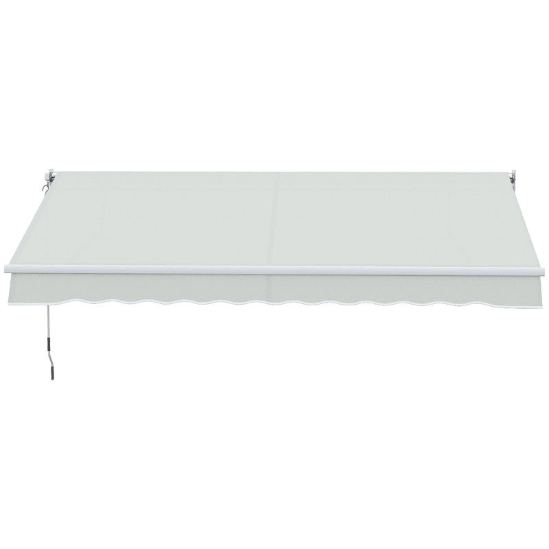 Tenda da Sole Avvolgibile a Parete 200x250 cm in Alluminio e Poliestere Crema