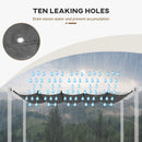 Telo di Ricambio per Pergola da Giardino 3x3m in Poliestere Grigio Scuro