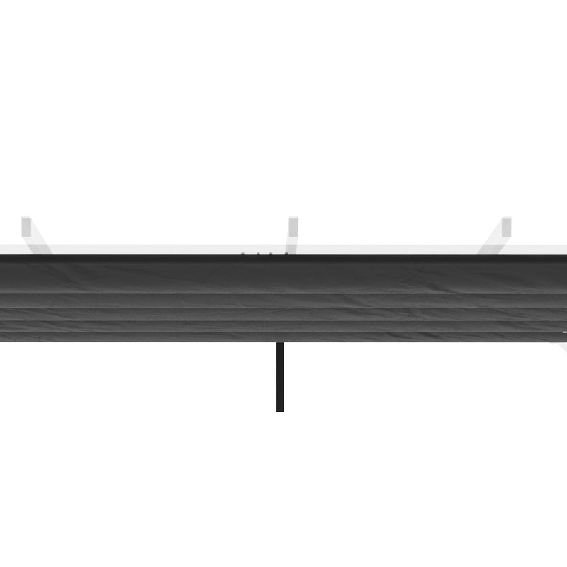 Telo di Ricambio per Pergola da Giardino 3x3m in Poliestere Grigio Scuro