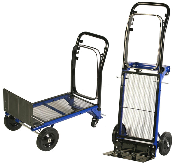 2-in-1-Gepäckträger-Trolley mit tosiniblauem Metalltaschenhalter acquista