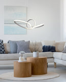 Lampada a Sospensione da Interno a LED in Metallo Bianco Opaco