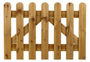 Cancello Recinzione Dritto Mini 100x70 cm in Legno Impregnato