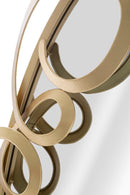 Specchio Elite 62x4x122 cm in Ferro e MDF Oro