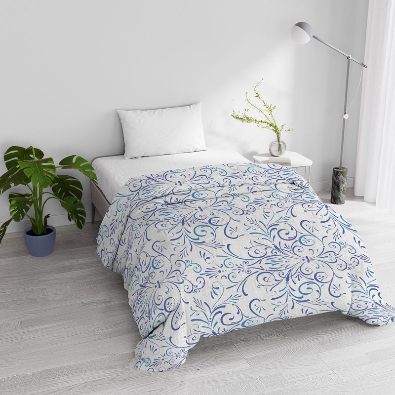 Trapunta Invernale Stampata in Microfibra 200gr Double Face Ornato Tex Varie Misure