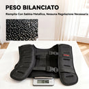 Giubbotto Zavorrato 10 kg 43x33 cm con Cinghie Regolabili e Strisce Riflettenti in Neoprene e Sabbia Nero      