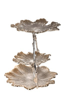 Alzata con Foglie a 3 Piani H 38 cm