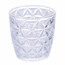 Set 6 Bicchieri Acqua in Vetro 300 ml Villa d'Este Home Tivoli Geometrie Clear