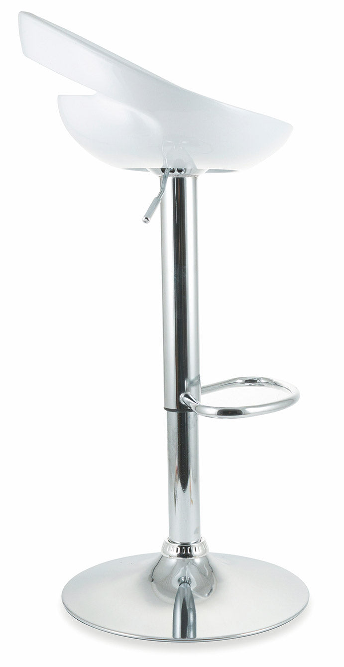 Sgabello con Alzata a Gas e Seduta Girevole in ABS Soriani Bianco