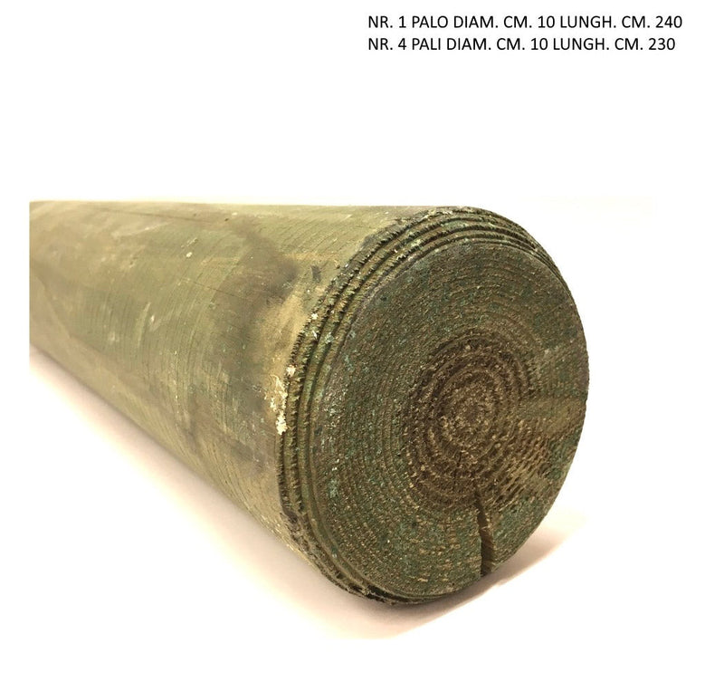 Altalena da Giardino 1 Posto in Legno con Pali Tondi