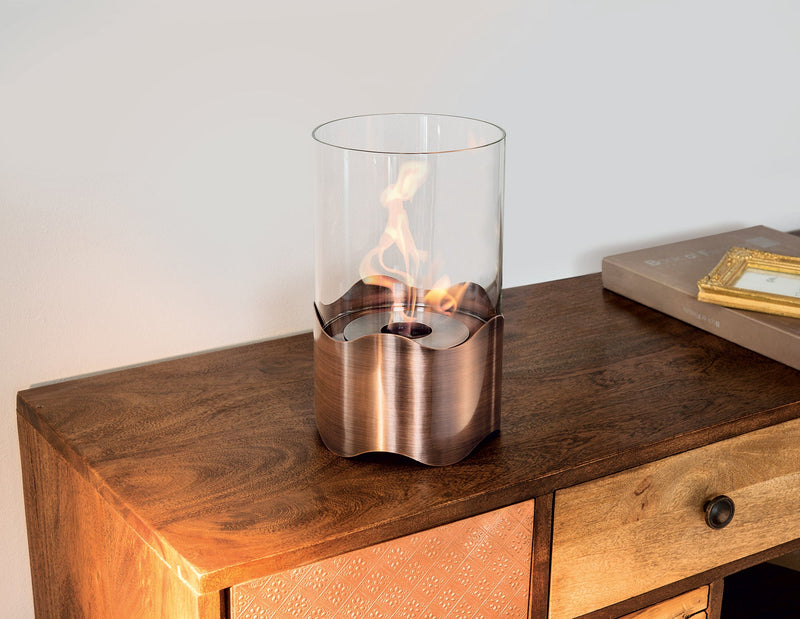 Camino a Bioetanolo da Tavolo Ø16x26,7 cm Rame