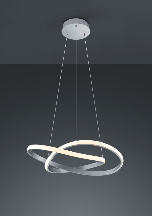 sconto LED-Pendelleuchte für den Innenbereich aus matt vernickeltem Metall