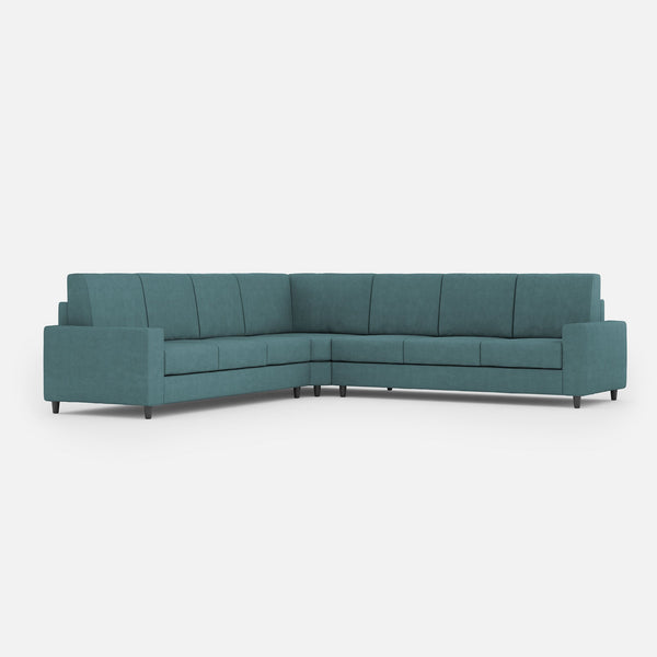 prezzo Divano Angolare 7 Posti 286x286x85 cm Sakar in Tessuto Petrolio