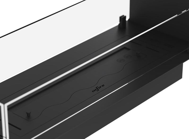 Camino a Bioetanolo da Incasso 80x30x60 cm Infire U800 Slim Nero  