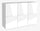 Mobile Multiuso 3 Ante 121,8x39,2x86 cm Ping Bianco Lucido