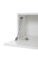 Parete Attrezzata Mobili Soggiorno 8 Mobili Sospesi in Melamina 16,3x40,7x3,1cm TFT Cube Bianco e Grigio e Wengè