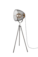 Piantana da Interno a LED in Metallo Nickel Opaco