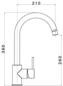 Rubinetto Cucina Miscelatore Monocomando Apell AP7780GW Granito Bianco