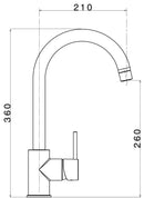 Rubinetto Cucina Miscelatore Monocomando Apell AP7780GO Granito Avena