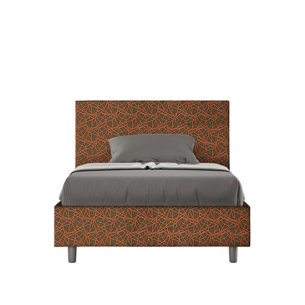 sconto Letto 1 Piazza e Mezzo Adele Era 04 Arancione Varie Misure