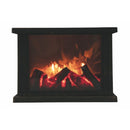 Camino Decorativo 27,5x11,5x20 cm in Plastica Nero