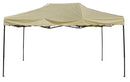 Gazebo da Giardino Pieghevole 4,5x3m in Acciaio e Tessuto Oxford Beige