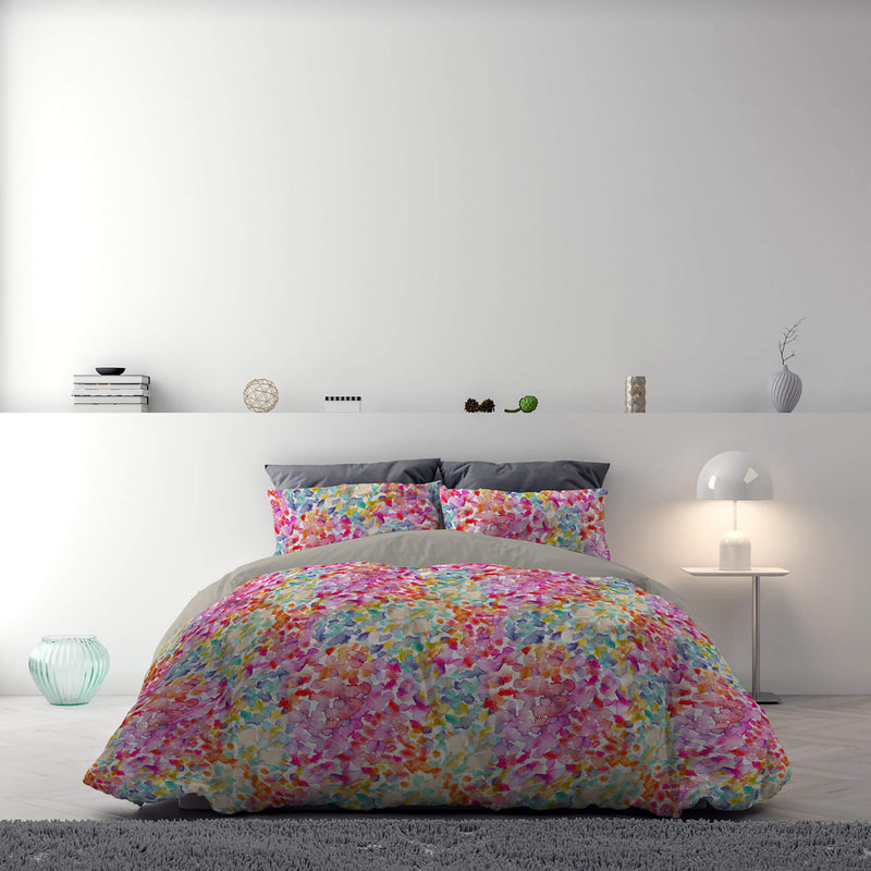 Copripiumino con Stampa sul Sacco e Federe Doubleface Spring