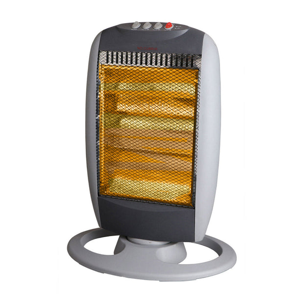 acquista Halogenofen 1200W oszillierend 3 Elemente Grau und Schwarz
