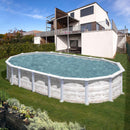Piscina Ovale Fuori Terra 730x375xh132 cm in Acciaio e PVC Gre Islanda