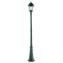 Lampada Palo Alto per Giardino Colore Nero e Verde per Esterno Linea Curvata Sovil