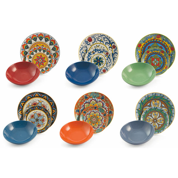 Villa d'Este Renaissance Tafelservice aus Porzellan und Steinzeug 18-teilig online