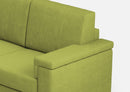 Divano Angolare 5 Posti 226x226x85 cm Marrak in Tessuto Verde