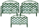 Set 5 Recinzioni Ornamentale per Giardino 46x35 cm in Plastica Rama