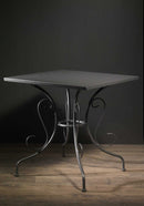 Tavolo da Giardino 70x70xh72 cm in Metallo New Old Antracite