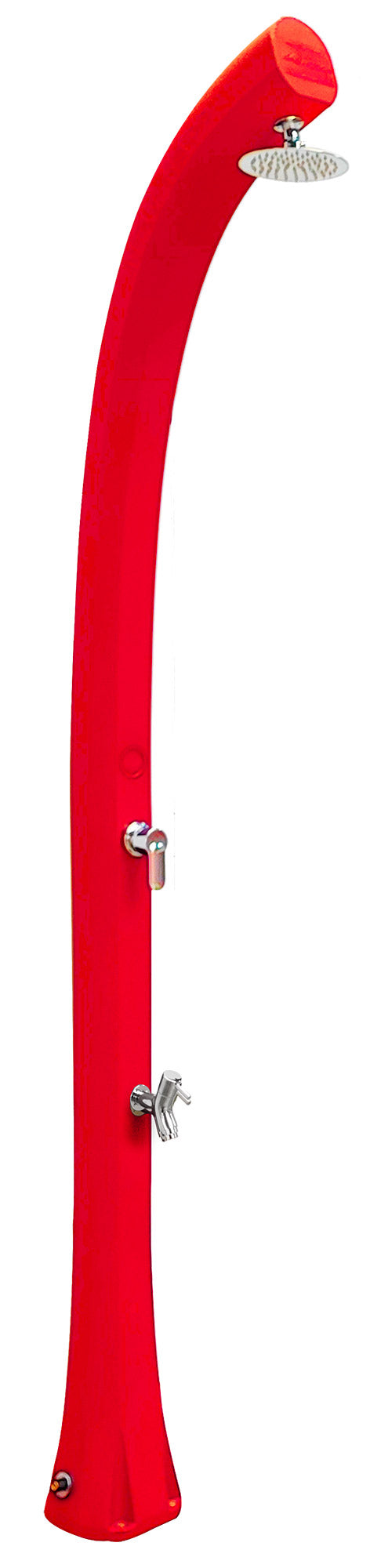 sconto Doccia Solare da Esterno Giardino 26L Miscelatore e Lavapiedi Arkema New Happy Cherry