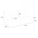 Divano Letto Clic Clac 80x176x92 cm in Tessuto Patchwork Patchwork 3