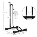 Supporto per Bici con Ganci Regolabili Compatibile con Biciclette 24"-29" e 700c in Metallo Nero      