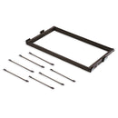 Porta Pantaloni Estraibile per Armadio 80 cm in Alluminio e Acciaio Emuca Moka