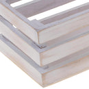 Set 4 Cassette di Legno Larghezza 15,5x10x7 cm