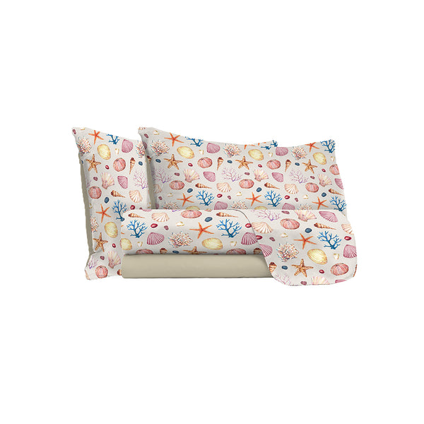 acquista Bettwäsche-Set mit Druck oben und unten und Marea-Kissenbezügen in verschiedenen Größen